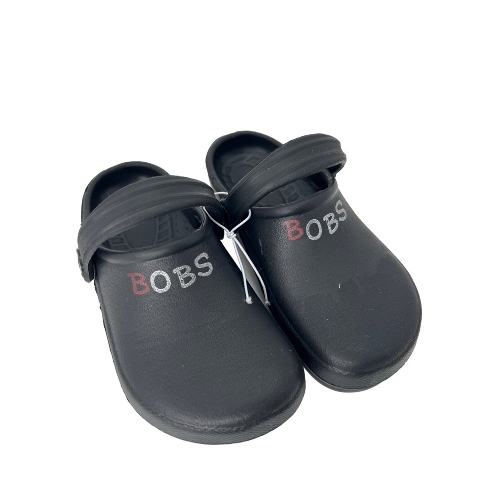Skechers BOBS‎ Black Clogs Size 11 Unisex Kids Comfort Slip-On Garden Work Shoes